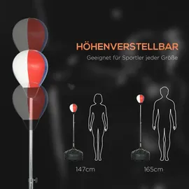sportnow Punchingball Rot/Schwarz Ø48 x 165 cm