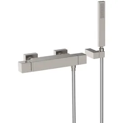 Tres Slim Exclusive, Thermostat Brausebatterie, Edelstahloptik