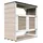 TIMBELA Mülltonnenbox 2er 240 L 153 x 159 cm braun