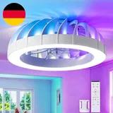 RGB Deckenventilator Mit Beleuchtung, 6 Windstufen | Ø50CM RGB Deckenventilator