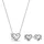 Pandora 21781 Schmuckset Kette & Ohrringe Verschlungenes Herz & Schmetterling