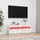 vidaXL TV-Schrank mit LED-Leuchten 100x35x40 cm Hochglanz-Weiß Holz
