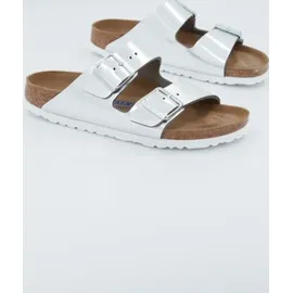 Birkenstock Arizona Weichbettung Naturleder schmal metallic silver 41