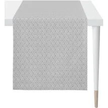 APELT Tischläufer "Match", grau (grau, taupe), B:140cm L:46cm, PVC, Polyester, Tischdecken