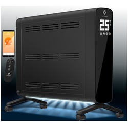 KESSER® Konvektor Premium 1200W ECO 2400W Power Mode Heizstufen Thermostat Elektroheizung WiFi App & Fernbedienung Touch-Display Timer mobiles Heizgerät Energiesparend Überhitzungsschutz
