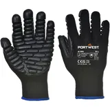 Portwest Anti-Vibrations-Handschuh, Größe: XL, Farbe: Schwarz, A790BKRXL