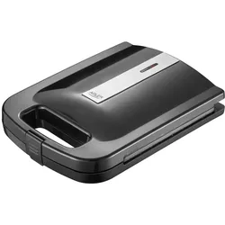 Adler AD 3055 Sandwich Maker 2000W Schwarz Thermostat Kontrollleuchten Heizplatten Sandwich-Toaster