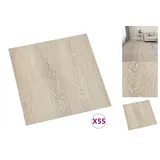 vidaXL PVC-Fliesen Selbstklebend 55 Stk. 5,11 m2 Beige