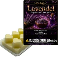 WonderWax Duftwachs Wax Melts für Duftlampe, 6 Herzen Duftmelt Wachsmelt Sojawachs Duftwachs Würfel für Raumdüfte, Wachs Duftöl Winter Indoor Schmelzen für Aromalampe Lavendel