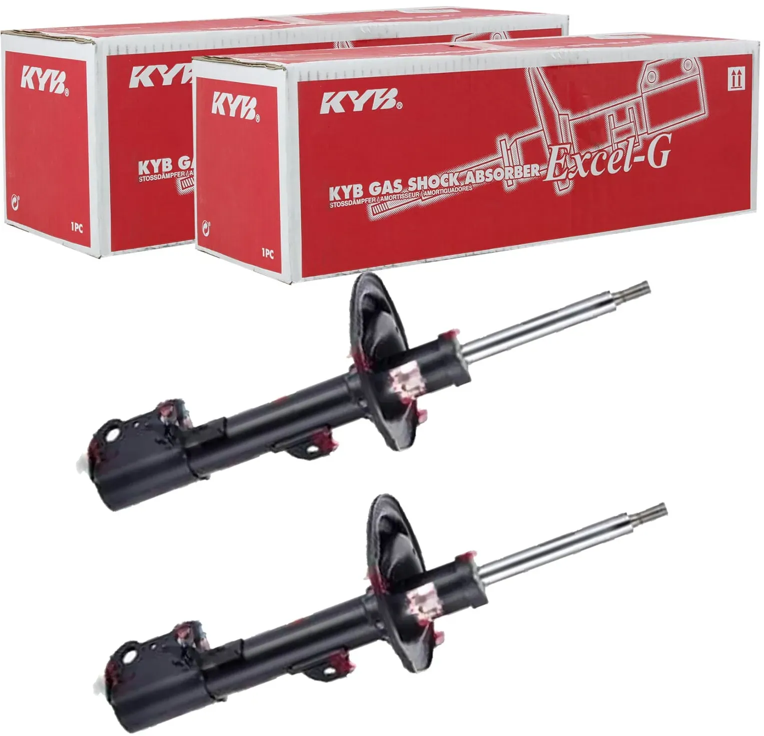 2x Kyb Gasdruck Stoßdämpfer Vorne Passend Für Lexus Rx: Stoßdämpfer Lexus: 4851048280 Lexus: 4851048300 Lexus: 4851080468 Lexus: 4851080471 Lexus: 485