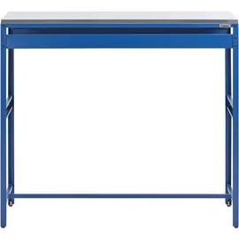 Beliani Bartisch MAENZA 120 x 40 x 105 cm Blau/Silber