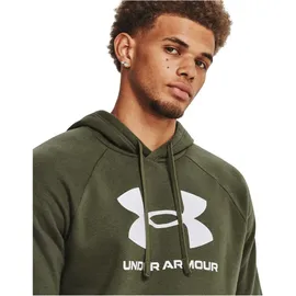 Under Armour Rival Fleece Logo Hoodie Herren 390 marine od green/white XL