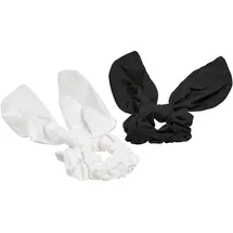 URBAN CLASSICS Scrunchies With XXL Bow 2-Pack, - Schwarz