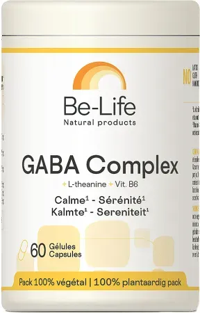 Be-Life Gaba-Komplex + L-Theanin + Vitamin B6 Ruhe Und Gelassenheit 60 Kapseln