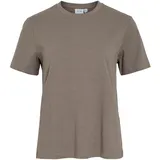 VILA VINORA Kurzarmshirt Braun XL