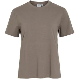 VILA VINORA Kurzarmshirt Braun XL