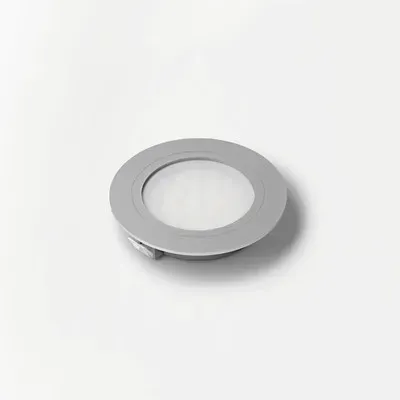 Möbel-LED Spot-Leuchten, EcoPower Flood, neutralweiß, aluminiumoptik - weiß