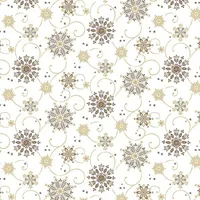 Mank Tischdecke Airlaid Cristal Braun-Gold, 80 x 80 cm,