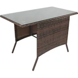 VCM - Balkontisch, Balkonset Gartenmöbel Set Rattan