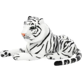 Brubaker Tiger Kuscheltier 25 cm Weiß