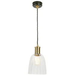Douille Pendelleuchte schwarz, messing Elstead Lighting DOUILLE-P-BPB
