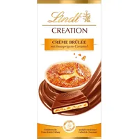 Lindt Schokolade Creation Créme Brûlèe Tafel | Crème Brûlée Füllung mit knusprigem Karamell, umhüllt von feinster Vollmilch-Schokolade | Schokoladentafel | Schokoladengeschenk, 150g