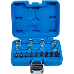 BGS Bit- und Steckschlüssel-Satz E-Profil / T-Profil (für Torx) 17 teilig