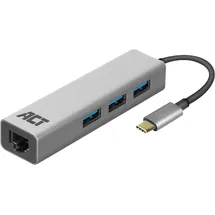 Act USB-C 3-Ports Hub mit Ethernet
