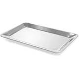 HENDI Serviertablett, Tablett, Kaffeetablett, mit breitem Rand, GN 1/1, 530x325x(H) 20mm, Edelstahl