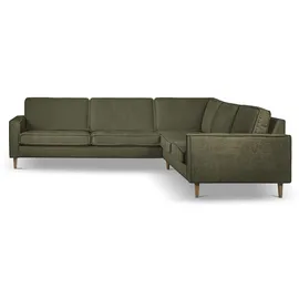 Home Affaire Eckcouch Chenille 290 cm 3-Sitzer Grün
