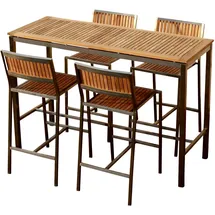 ASS Altenburger Bartisch 160 x 60 cm Silber/Braun