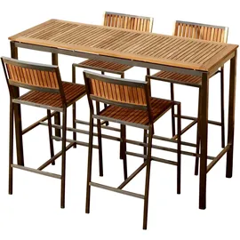 ASS Altenburger Bartisch 160 x 60 cm Silber/Braun
