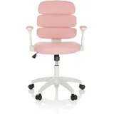 HJH Office Kinderdrehstuhl KID ERGOLINO W Kinderstuhl mit ergonomischer Rückenlehne, Rosa,