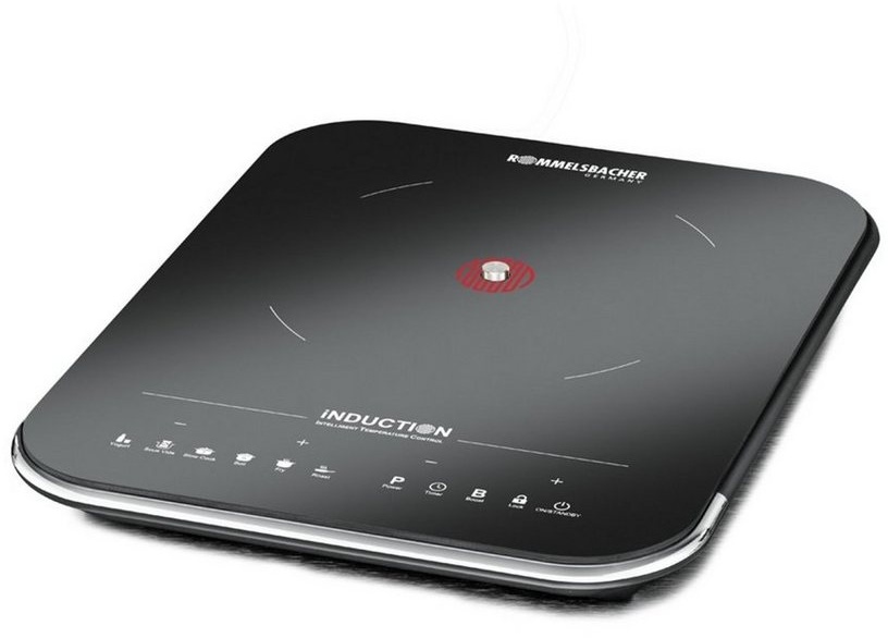 Produktbild Rommelsbacher Einzel-Induktionskochplatte Einzelkochplatte mit Temperatursensor, Induktion