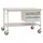 Manuflex mobiler Beistelltisch Basis Complete Melamin Hellgrau 1.500 x 800 x 850 mm