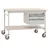 Manuflex mobiler Beistelltisch Basis Complete Melamin Hellgrau 1.500 x 800 x 850 mm