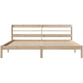 vidaXL Massivholzbett 180 x 200 cm Braun