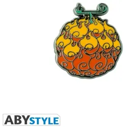 Anstecker One Piece - Flame-Flame Fruit