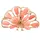 FIRETTI Brosche FIRETTI "Schmuck Geschenk Ansteckschmuck Pfau Koralle", bunt (gelbgoldfarben, rosa, rosa), Broschen, Damen, Messing, Brosche, mit Koralle
