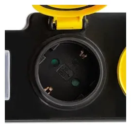 Trotec Steckdosenleiste PVP3 2 m Schwarz 1 St.