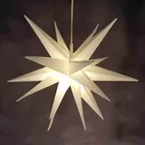 FHS International LED Weihnachtsstern Kunststoff Ø 25 cm warmweiß