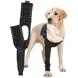 Suitical OP-Body Recovery Front Leg Double Sleeve Hund Schwarz XS