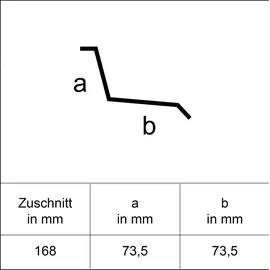 Sarei Anschlussprofil 73/ 73 HG14