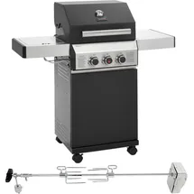 TAINO Black 2+1 Gasgrill mit Drehspieß