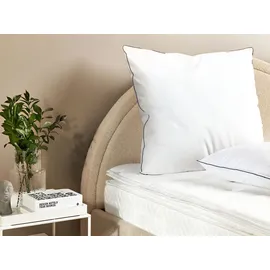 Beliani Kissen 2er Set 80 x 80 cm Weiß