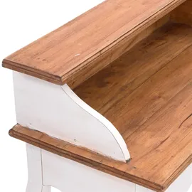 DESIGN DELIGHTS SEKRETÄR NAPOLEON 92x80cm(HxB) | Massivholz Schreibtisch | Farbe: 06 weiß-landhaus