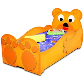 aea Jugendbett Bär 90 x 200 cm MDF gelb