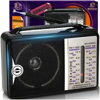 Retoo Küchenradio Nostalgie Retro Radio USB SD FM Vintage Kofferradio Küchen-Radio (FM-Radio, FM-tunner, Hochwertiger Klang, Originelles Design, Großer Frequenzbereich) braun