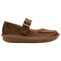 CLARKS Damen Funny Bar Flacher Slipper, Beeswax Leather, 38 EU