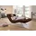 W.Schillig Relaxliege daily dreams Leder 95 x 91 x 170 cm Braun mit Kissen